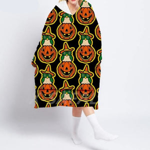 Spooky Halloween 3D Wearable Sherpa Oversized Hoodie