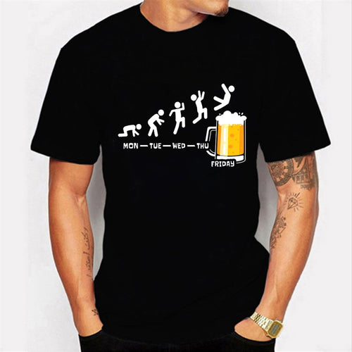 Friday Beer & Wine Printed T-Shirts