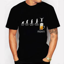 Load image into Gallery viewer, Friday Beer &amp; Wine Printed T-Shirts