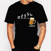 Load image into Gallery viewer, Friday Beer &amp; Wine Printed T-Shirts