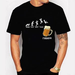 Friday Beer & Wine Printed T-Shirts