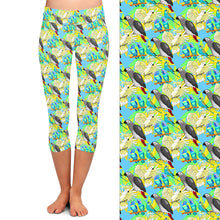 Charger l&#39;image dans la galerie, Ladies Gorgeous Birds Printed Capri Leggings