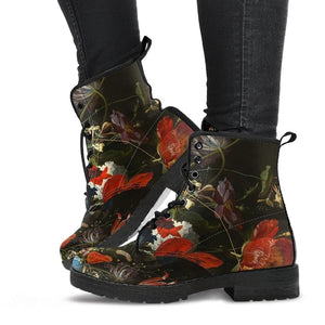Ladies Floral Styles Fashion Lace-Up Boots