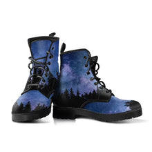 Load image into Gallery viewer, Ladies Beautiful Moonlight Forest Design Lace-Up Boots