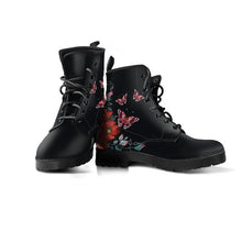 Carica l&#39;immagine nel visualizzatore di Gallery, Womens Lovely Floral Design Printed Lace-Up Boots