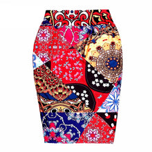 Charger l&#39;image dans la galerie, Womens Casual/Office Multi Patterned Stretch Pencil Skirts