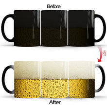 Load image into Gallery viewer, New 350mL Beer Bubbles Colour Changing Magic Mug