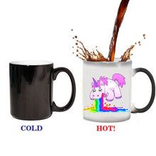 Laden Sie das Bild in den Galerie-Viewer, New 350mL Magic Cartoon Unicorn Colour Changing Mug