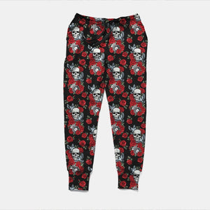 Ladies 2021 New Style Streetwear Joggers - Mexican Skulls Prints With Pockets