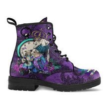 Load image into Gallery viewer, Womens Gorgeous Purple Alice In Wonderland Boots