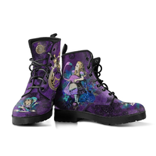 Load image into Gallery viewer, Womens Gorgeous Purple Alice In Wonderland Boots