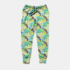 Ladies 2021 New Style Streetwear Joggers - Parrots & Gorgeous Exotic Birds Prints With Pockets