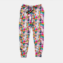 Load image into Gallery viewer, Ladies 2021 New Style Streetwear Joggers - Parrots &amp; Gorgeous Exotic Birds Prints With Pockets