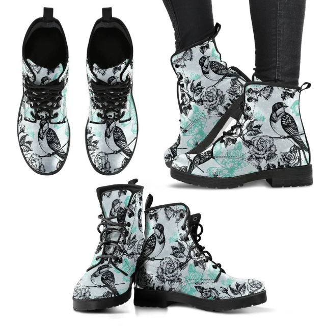 Womens Beautiful Bird/Animal Printed Fashion Boots