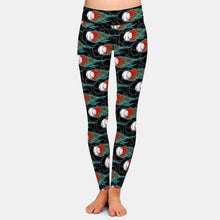 Carica l&#39;immagine nel visualizzatore di Gallery, Ladies 3D Assorted Flaming Balls Printed Leggings