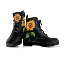 Load image into Gallery viewer, Womens Beautiful Sunflower Printed Fashion Ankle Boots