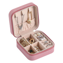 Charger l&#39;image dans la galerie, Cute Mini Portable Travel Leather Jewellery Box/Organizer
