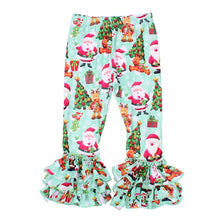 Load image into Gallery viewer, Christmas Printed Milk Silk Baby Bell Bottoms