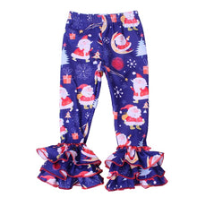 Load image into Gallery viewer, Christmas Printed Milk Silk Baby Bell Bottoms