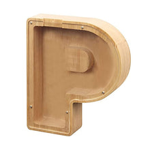 Carica l&#39;immagine nel visualizzatore di Gallery, Wooden Letter Personalised Piggy Banks (O-Z) - With Decorative Letters