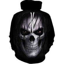 Laden Sie das Bild in den Galerie-Viewer, 3D Skulls &amp; Graphic Horror Printed Hoodies - List 2
