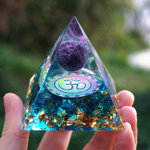 Gorgeous Natural Orgonite Pyramid Crystals