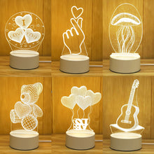 Load image into Gallery viewer, Romantic Soft Glow Love 3D Acrylic LED Bedside Lamp