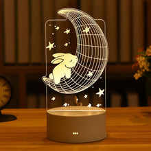 Charger l&#39;image dans la galerie, Romantic Soft Glow Love 3D Acrylic LED Bedside Lamp