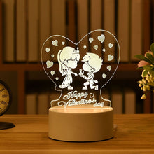 Carica l&#39;immagine nel visualizzatore di Gallery, Romantic Soft Glow Love 3D Acrylic LED Bedside Lamp