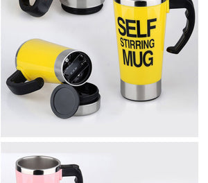 500ml Travel Automatic Self Stirring Stainless Steel Mugs