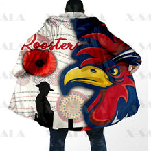 Load image into Gallery viewer, Assorted Anzac Day Indigenous Printed NRL Duffle Hooded Cloaks - Broncos &amp; Roosters