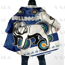 Charger l&#39;image dans la galerie, Assorted Anzac Day Indigenous Printed NRL Duffle Hooded Cloaks - Titans &amp; Bulldogs