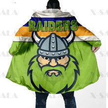 Load image into Gallery viewer, Assorted Anzac Day Indigenous Printed NRL Duffle Hooded Cloaks - Bears &amp; Canberra