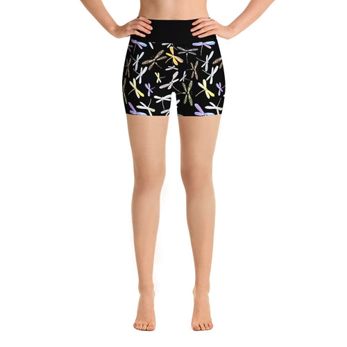 Ladies Lovely 3D Colourful Dragonfly Printed Shorts