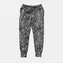 Load image into Gallery viewer, Ladies 3D Black &amp; White Tie-Dye Printed Joggers With Pockets
