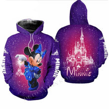 Load image into Gallery viewer, Minnie Mouse &amp; Mickey Mouse 50 Years 3D Printed Flannelette Hoodies