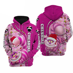 The Cheshire Cat 3D Printed Flannelette Hoodies