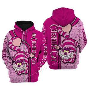 The Cheshire Cat 3D Printed Flannelette Hoodies