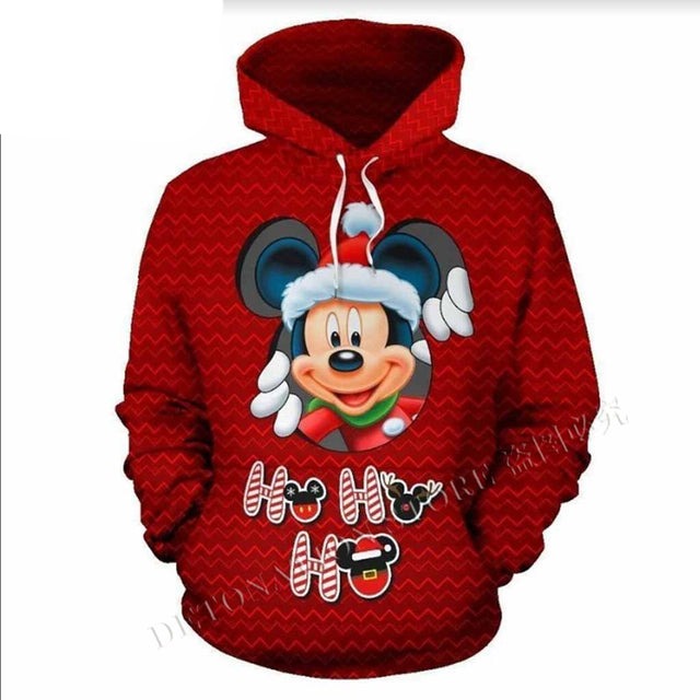 Mickey Mouse 3D Printed Flannelette Hoodies