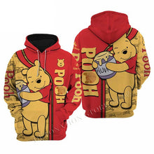 Load image into Gallery viewer, Winnie The Pooh 3D Printed Flannelette Hoodies