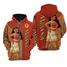 Load image into Gallery viewer, Moana 3D Printed Flannelette Hoodies