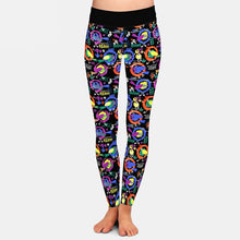 Laden Sie das Bild in den Galerie-Viewer, Ladies Cartoon Birds Printed Fashion Leggings