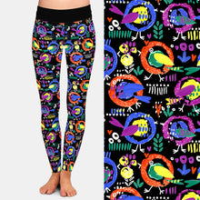 Laden Sie das Bild in den Galerie-Viewer, Ladies Cartoon Birds Printed Fashion Leggings