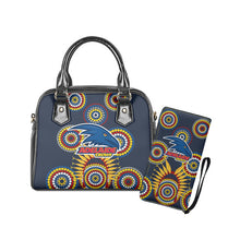 Laden Sie das Bild in den Galerie-Viewer, Womens Luxury AFL 2 pc Handbag Tote &amp; Zipper Purse Sets