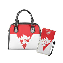 Load image into Gallery viewer, Womens Luxury AFL 2 pc Handbag Tote &amp; Zipper Purse Sets