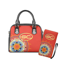 Charger l&#39;image dans la galerie, Womens Luxury AFL 2 pc Handbag Tote &amp; Zipper Purse Sets