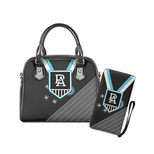 Cargar imagen en el visor de la galería, Womens Luxury AFL 2 pc Handbag Tote &amp; Zipper Purse Sets