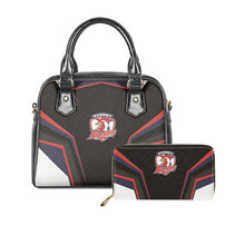 Load image into Gallery viewer, Womens Luxury NRL 2 pc Handbag Tote &amp; Zipper Purse Sets