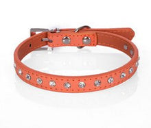 Carica l&#39;immagine nel visualizzatore di Gallery, Cool Diamond Leather Look Pet Collars