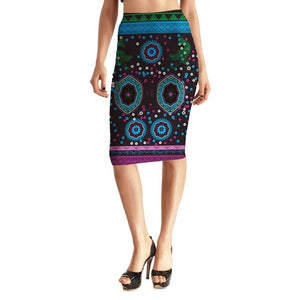 Womens Casual/Office Beautiful Printed Stretch Pencil Skirts